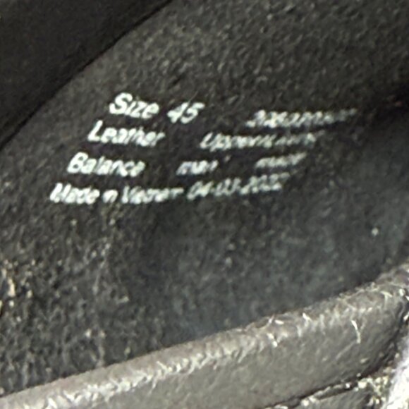 Dansko Mens Black Leather Clogs Size 45 With Spenco Insoles - Picture 5 of 10